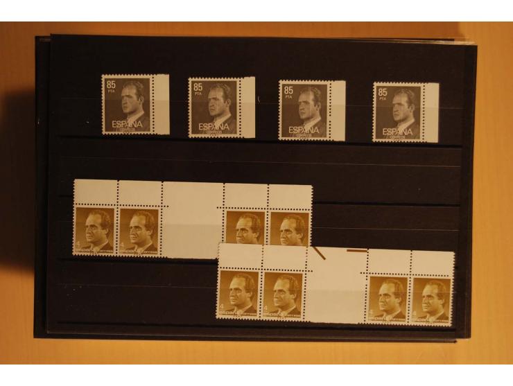 1981/89, postfrische Partie Abarten, vielfach mit Fotoattest Graus