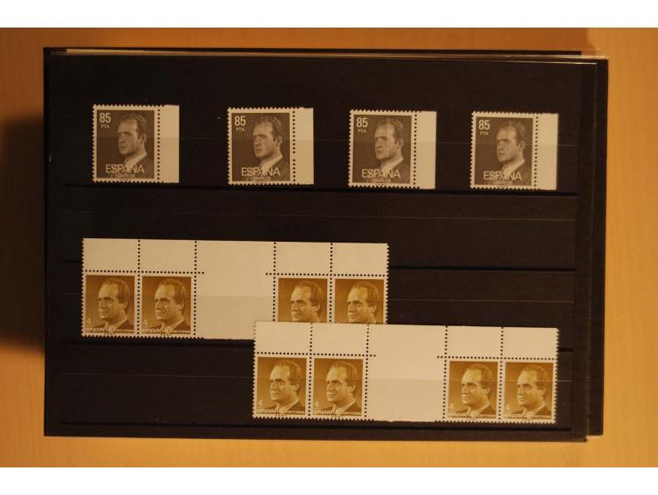 1981/89, postfrische Partie Abarten, vielfach mit Fotoattest Graus