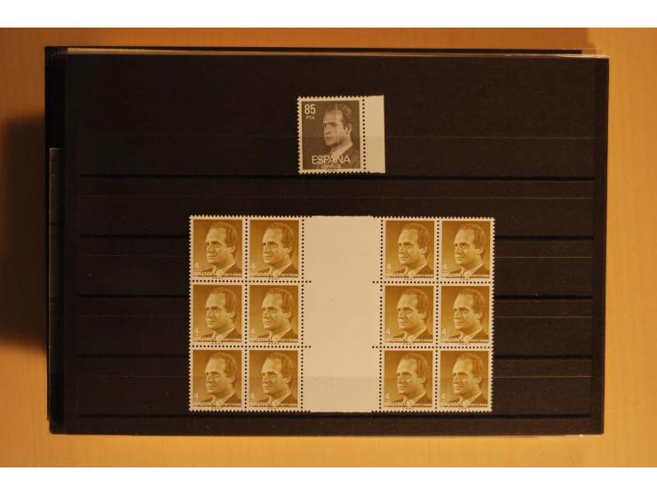 1981/89, postfrische Partie Abarten, vielfach mit Fotoattest Graus