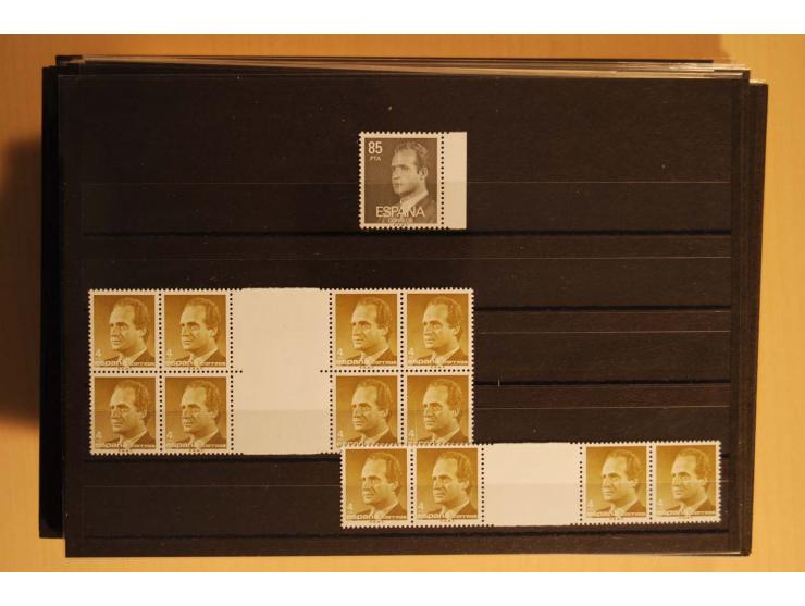 1981/89, postfrische Partie Abarten, vielfach mit Fotoattest Graus