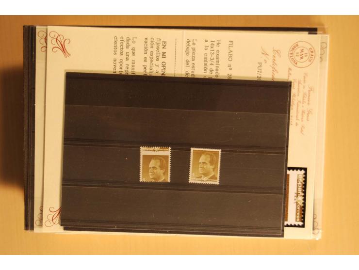 1981/89, postfrische Partie Abarten, vielfach mit Fotoattest Graus