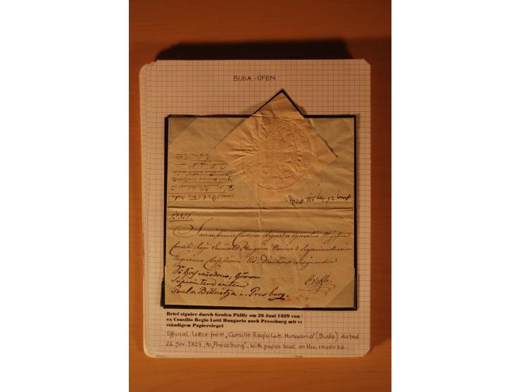 1610/1877, Sammlung Alt-, Vorphila- und Dienstbriefe, dabei 1610, Petition von Thomas Acs, adressiert an König Matthias II (R
