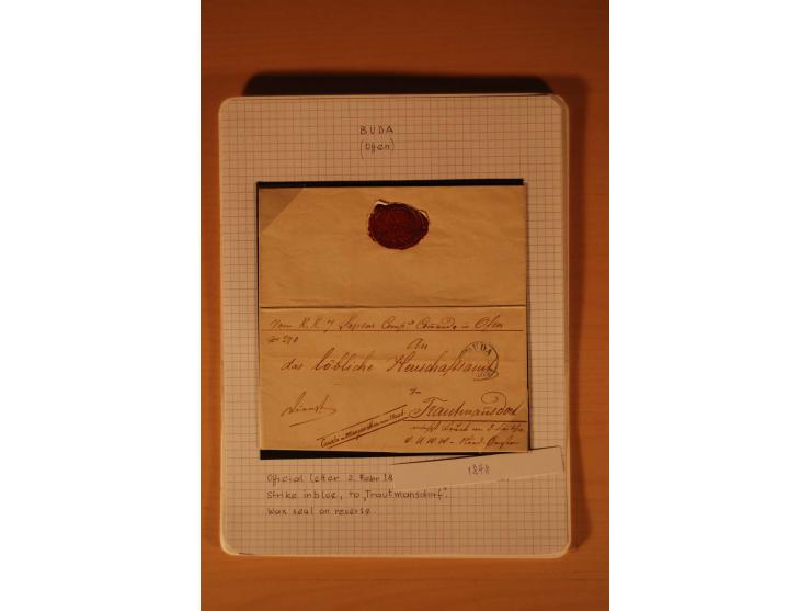 1610/1877, Sammlung Alt-, Vorphila- und Dienstbriefe, dabei 1610, Petition von Thomas Acs, adressiert an König Matthias II (R