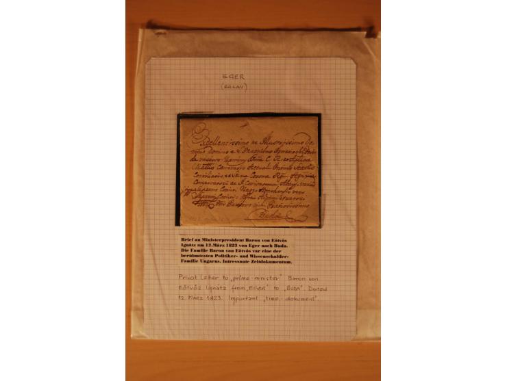 1610/1877, Sammlung Alt-, Vorphila- und Dienstbriefe, dabei 1610, Petition von Thomas Acs, adressiert an König Matthias II (R