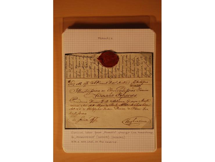 1610/1877, Sammlung Alt-, Vorphila- und Dienstbriefe, dabei 1610, Petition von Thomas Acs, adressiert an König Matthias II (R