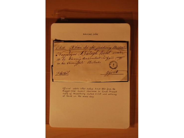 1610/1877, Sammlung Alt-, Vorphila- und Dienstbriefe, dabei 1610, Petition von Thomas Acs, adressiert an König Matthias II (R