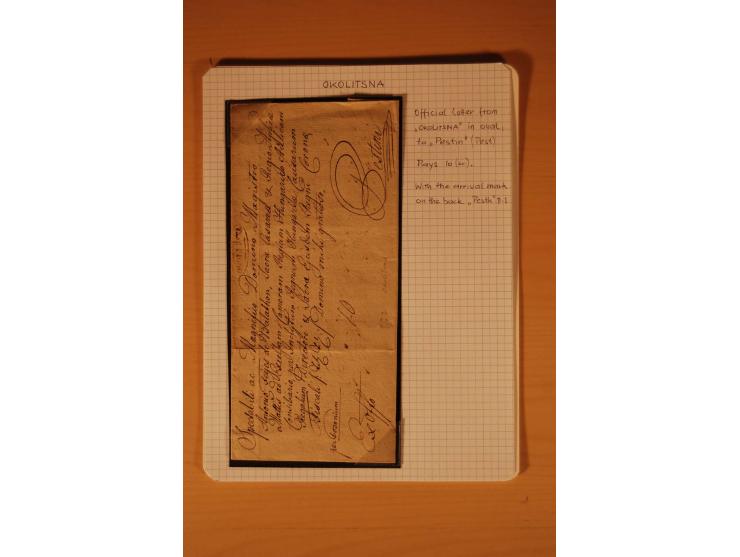 1610/1877, Sammlung Alt-, Vorphila- und Dienstbriefe, dabei 1610, Petition von Thomas Acs, adressiert an König Matthias II (R