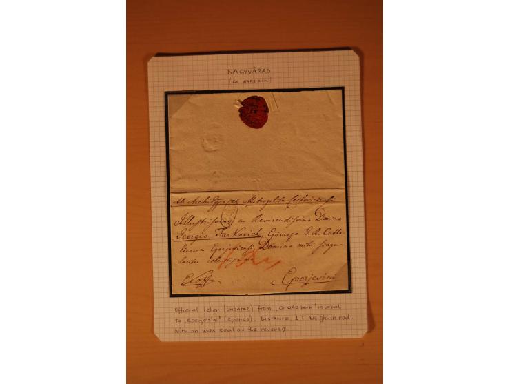 1610/1877, Sammlung Alt-, Vorphila- und Dienstbriefe, dabei 1610, Petition von Thomas Acs, adressiert an König Matthias II (R