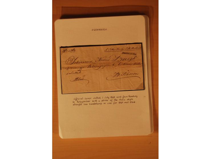 1610/1877, Sammlung Alt-, Vorphila- und Dienstbriefe, dabei 1610, Petition von Thomas Acs, adressiert an König Matthias II (R