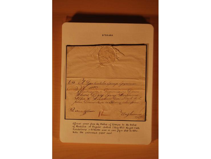 1610/1877, Sammlung Alt-, Vorphila- und Dienstbriefe, dabei 1610, Petition von Thomas Acs, adressiert an König Matthias II (R