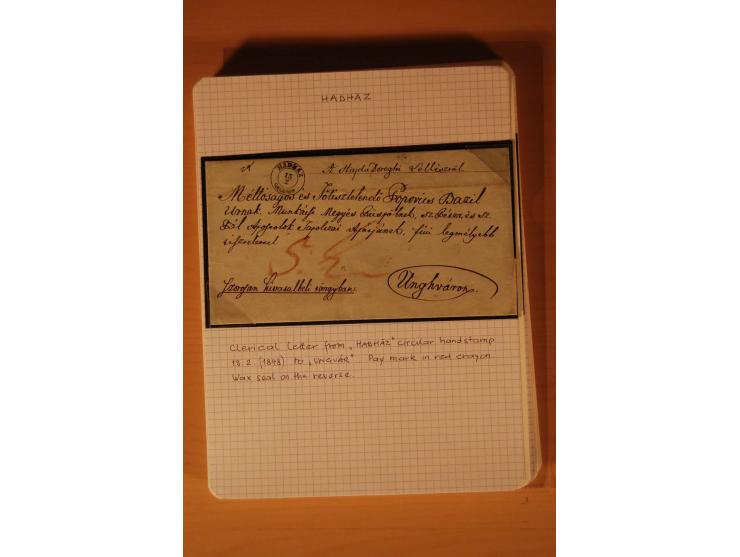 1610/1877, Sammlung Alt-, Vorphila- und Dienstbriefe, dabei 1610, Petition von Thomas Acs, adressiert an König Matthias II (R