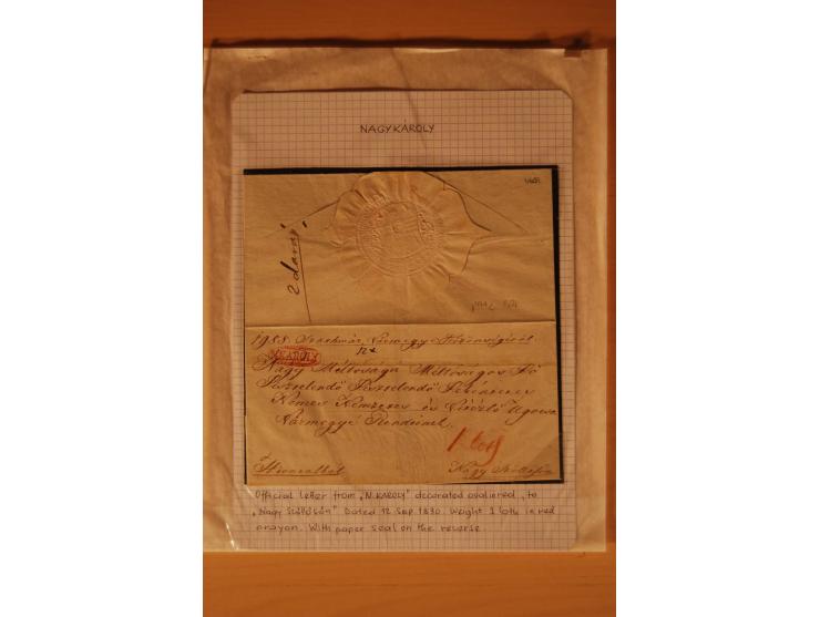 1610/1877, Sammlung Alt-, Vorphila- und Dienstbriefe, dabei 1610, Petition von Thomas Acs, adressiert an König Matthias II (R