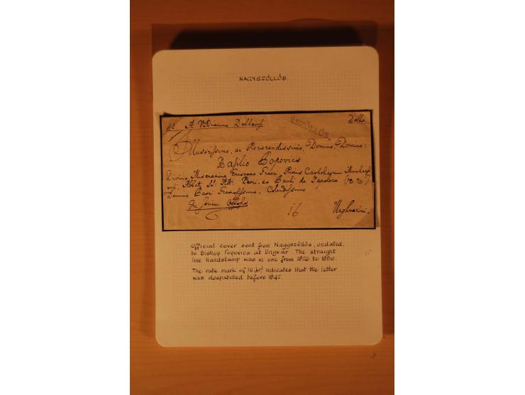 1610/1877, Sammlung Alt-, Vorphila- und Dienstbriefe, dabei 1610, Petition von Thomas Acs, adressiert an König Matthias II (R