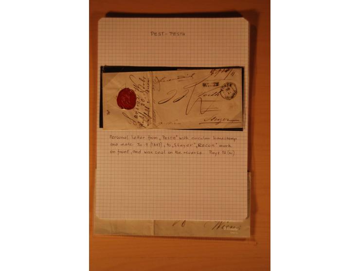 1610/1877, Sammlung Alt-, Vorphila- und Dienstbriefe, dabei 1610, Petition von Thomas Acs, adressiert an König Matthias II (R