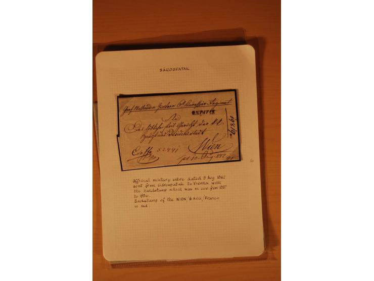 1610/1877, Sammlung Alt-, Vorphila- und Dienstbriefe, dabei 1610, Petition von Thomas Acs, adressiert an König Matthias II (R