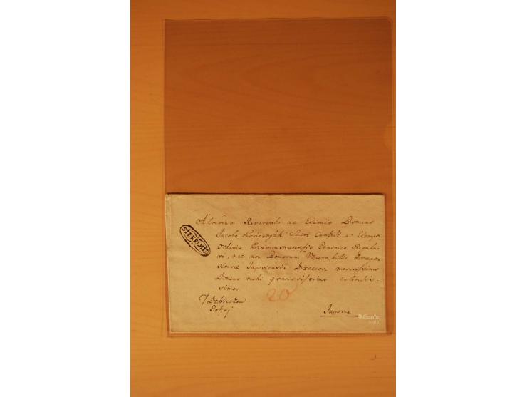 1610/1877, Sammlung Alt-, Vorphila- und Dienstbriefe, dabei 1610, Petition von Thomas Acs, adressiert an König Matthias II (R