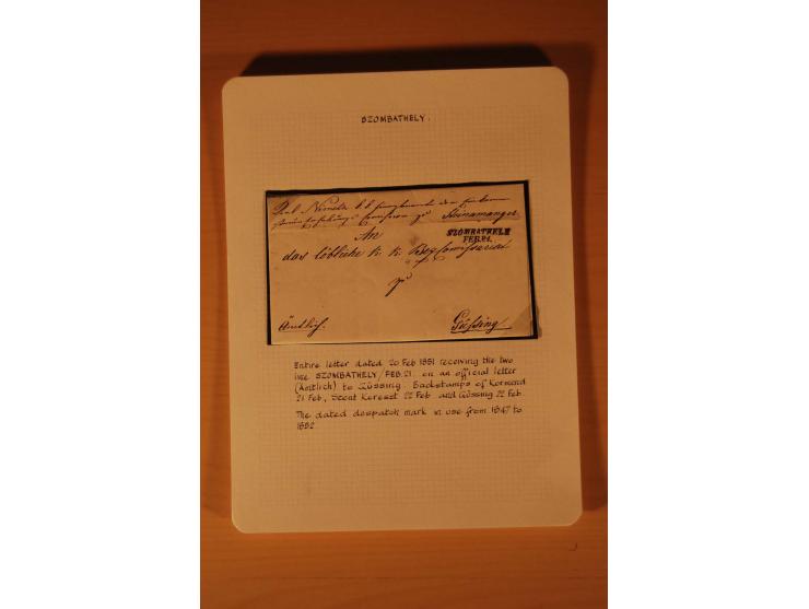 1610/1877, Sammlung Alt-, Vorphila- und Dienstbriefe, dabei 1610, Petition von Thomas Acs, adressiert an König Matthias II (R