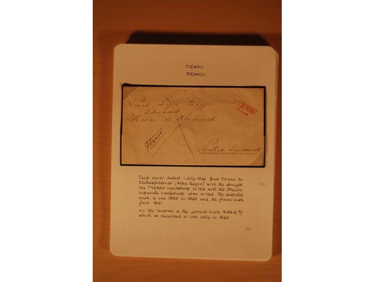 1610/1877, Sammlung Alt-, Vorphila- und Dienstbriefe, dabei 1610, Petition von Thomas Acs, adressiert an König Matthias II (R