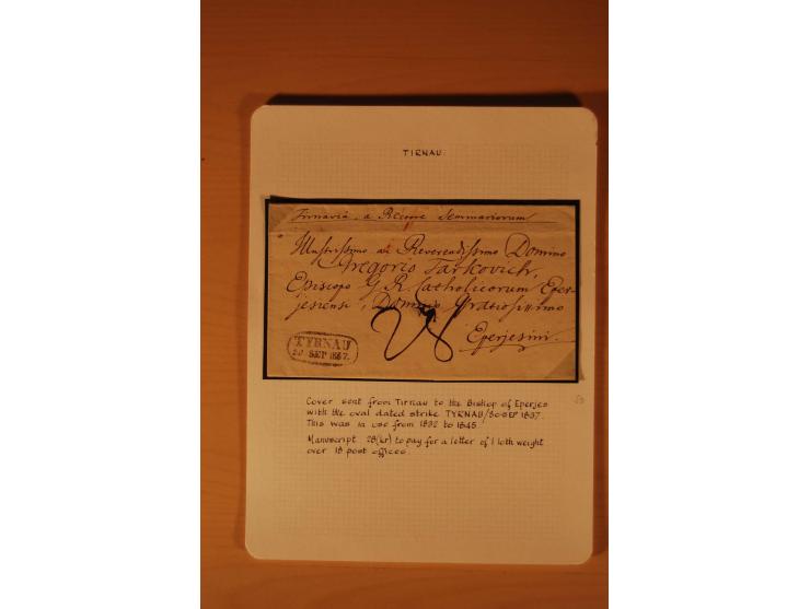 1610/1877, Sammlung Alt-, Vorphila- und Dienstbriefe, dabei 1610, Petition von Thomas Acs, adressiert an König Matthias II (R