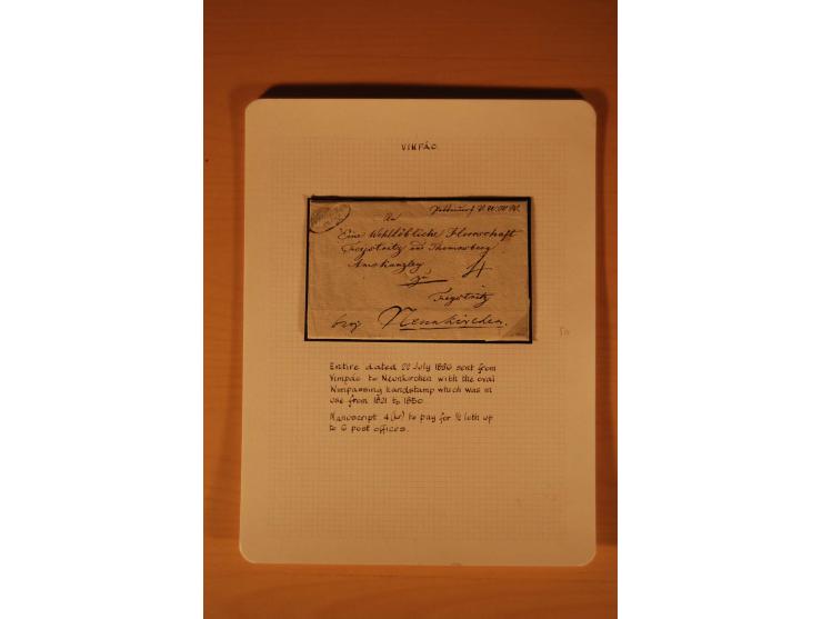 1610/1877, Sammlung Alt-, Vorphila- und Dienstbriefe, dabei 1610, Petition von Thomas Acs, adressiert an König Matthias II (R