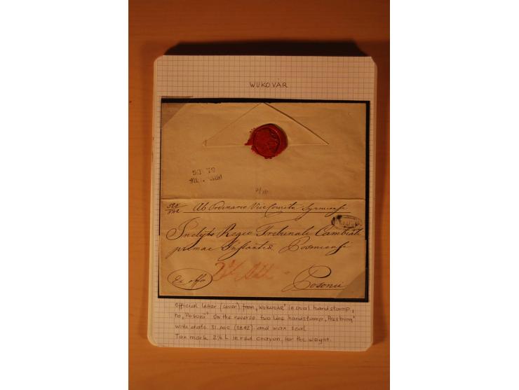 1610/1877, Sammlung Alt-, Vorphila- und Dienstbriefe, dabei 1610, Petition von Thomas Acs, adressiert an König Matthias II (R