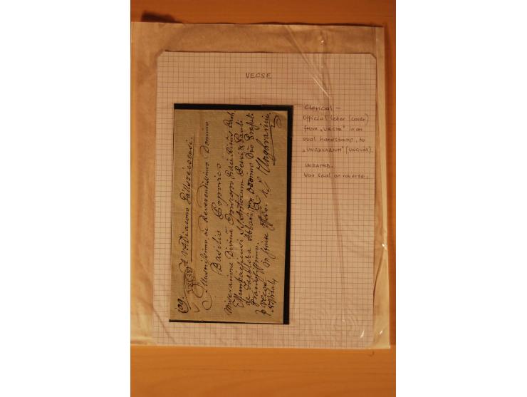 1610/1877, Sammlung Alt-, Vorphila- und Dienstbriefe, dabei 1610, Petition von Thomas Acs, adressiert an König Matthias II (R