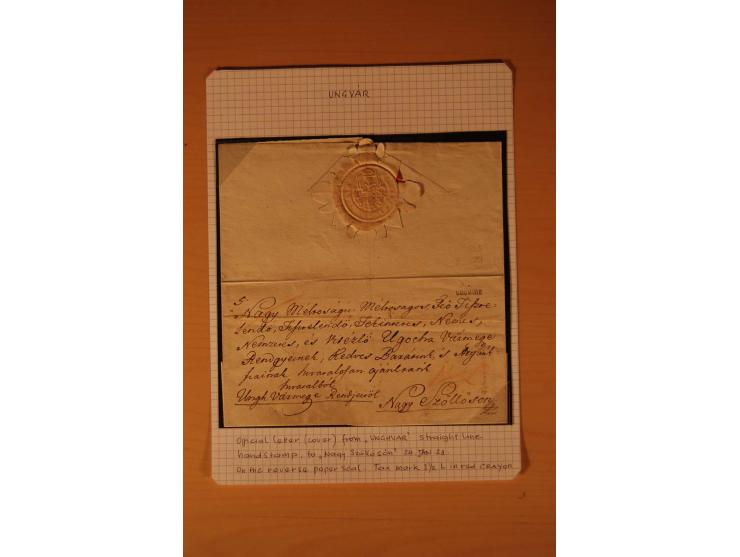 1610/1877, Sammlung Alt-, Vorphila- und Dienstbriefe, dabei 1610, Petition von Thomas Acs, adressiert an König Matthias II (R