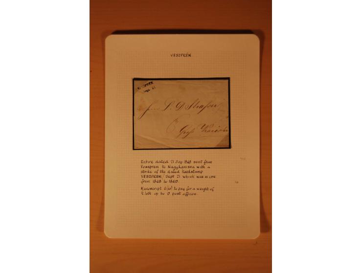 1610/1877, Sammlung Alt-, Vorphila- und Dienstbriefe, dabei 1610, Petition von Thomas Acs, adressiert an König Matthias II (R