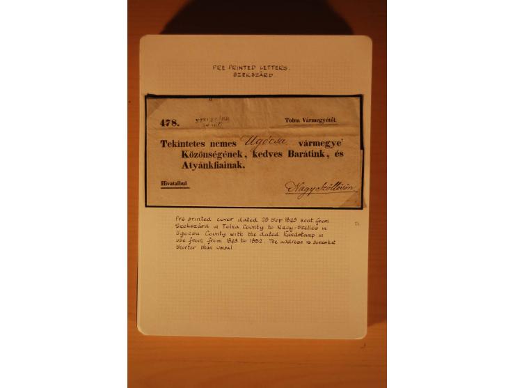 1610/1877, Sammlung Alt-, Vorphila- und Dienstbriefe, dabei 1610, Petition von Thomas Acs, adressiert an König Matthias II (R