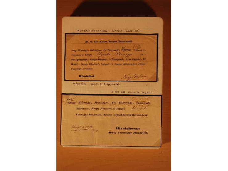 1610/1877, Sammlung Alt-, Vorphila- und Dienstbriefe, dabei 1610, Petition von Thomas Acs, adressiert an König Matthias II (R