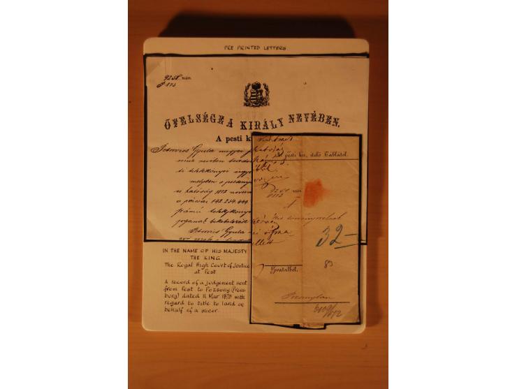 1610/1877, Sammlung Alt-, Vorphila- und Dienstbriefe, dabei 1610, Petition von Thomas Acs, adressiert an König Matthias II (R