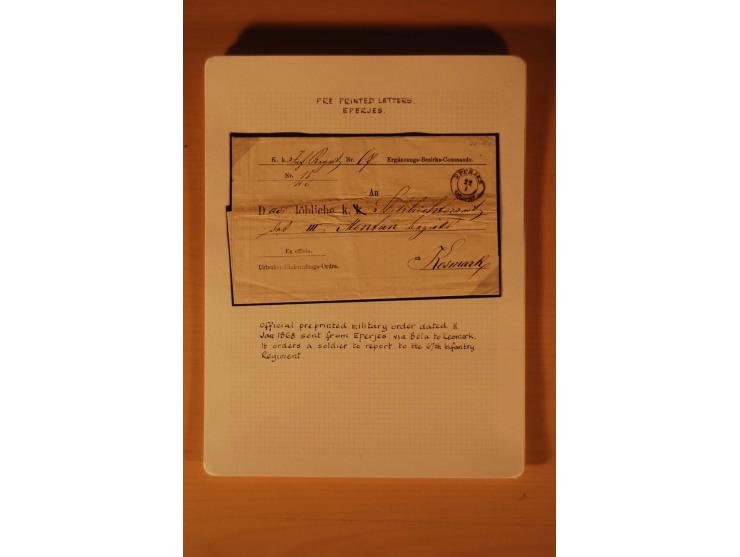 1610/1877, Sammlung Alt-, Vorphila- und Dienstbriefe, dabei 1610, Petition von Thomas Acs, adressiert an König Matthias II (R