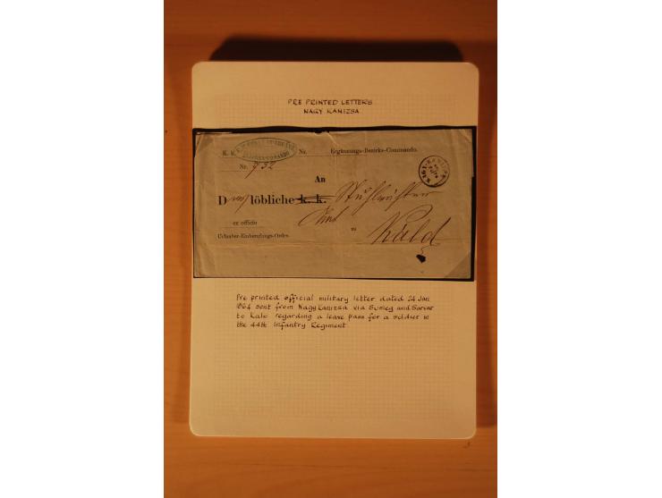 1610/1877, Sammlung Alt-, Vorphila- und Dienstbriefe, dabei 1610, Petition von Thomas Acs, adressiert an König Matthias II (R