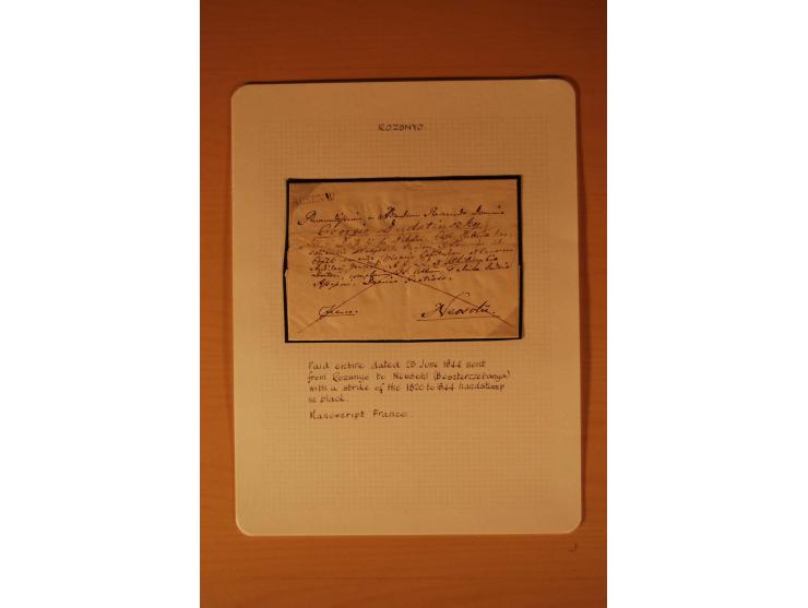 1610/1877, Sammlung Alt-, Vorphila- und Dienstbriefe, dabei 1610, Petition von Thomas Acs, adressiert an König Matthias II (R
