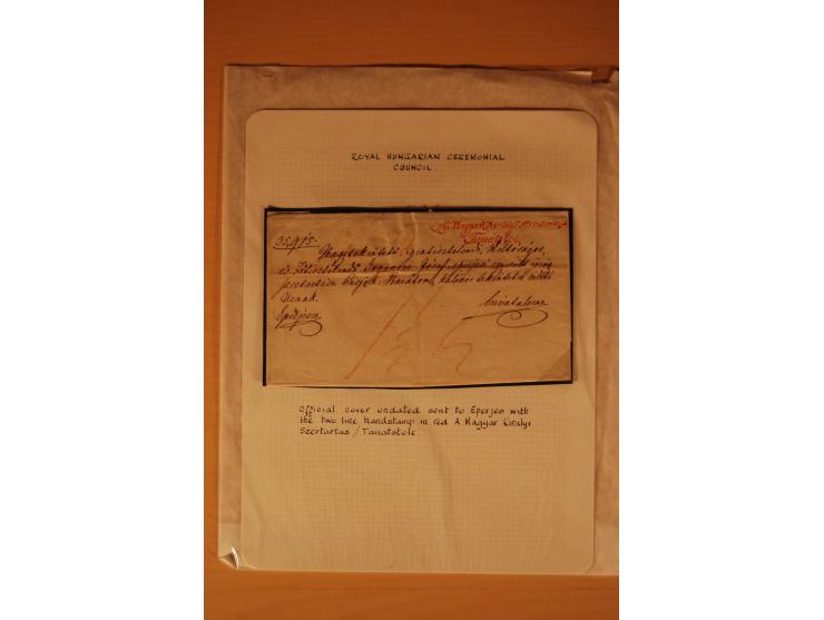 1610/1877, Sammlung Alt-, Vorphila- und Dienstbriefe, dabei 1610, Petition von Thomas Acs, adressiert an König Matthias II (R