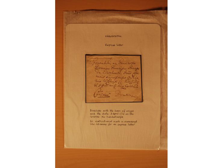 1610/1877, Sammlung Alt-, Vorphila- und Dienstbriefe, dabei 1610, Petition von Thomas Acs, adressiert an König Matthias II (R