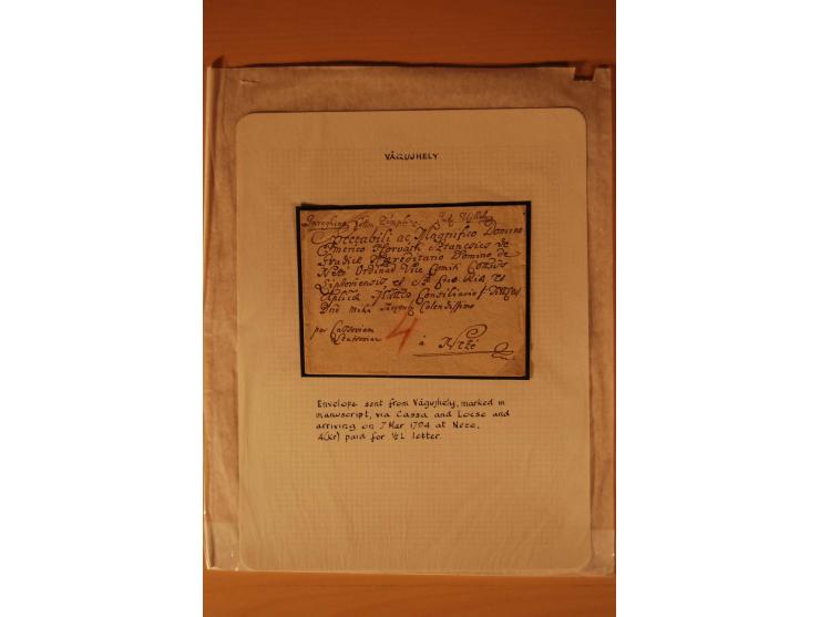 1610/1877, Sammlung Alt-, Vorphila- und Dienstbriefe, dabei 1610, Petition von Thomas Acs, adressiert an König Matthias II (R