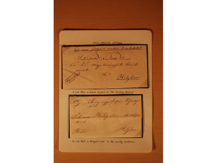 1610/1877, Sammlung Alt-, Vorphila- und Dienstbriefe, dabei 1610, Petition von Thomas Acs, adressiert an König Matthias II (R