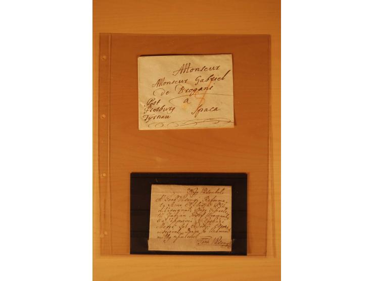 1610/1877, Sammlung Alt-, Vorphila- und Dienstbriefe, dabei 1610, Petition von Thomas Acs, adressiert an König Matthias II (R
