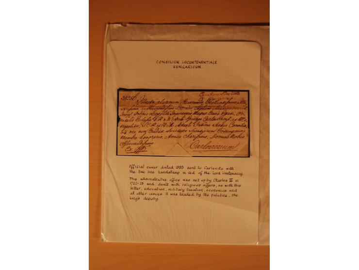 1610/1877, Sammlung Alt-, Vorphila- und Dienstbriefe, dabei 1610, Petition von Thomas Acs, adressiert an König Matthias II (R