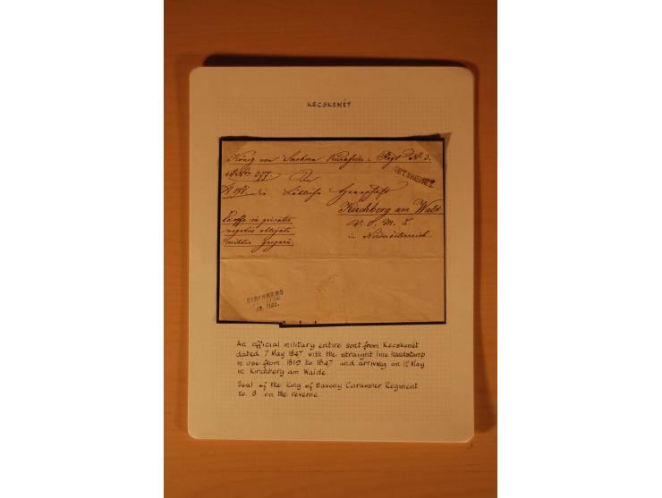 1610/1877, Sammlung Alt-, Vorphila- und Dienstbriefe, dabei 1610, Petition von Thomas Acs, adressiert an König Matthias II (R