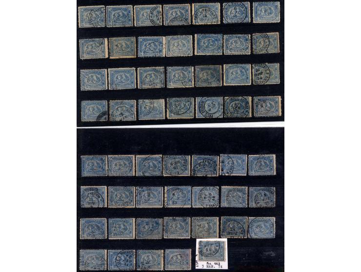 1872/1938, gestempelte Partie mit zwei Briefen, hauptsächlich verschiedene Stempel auf Briefstücken und Marken, dabei "KASSAL