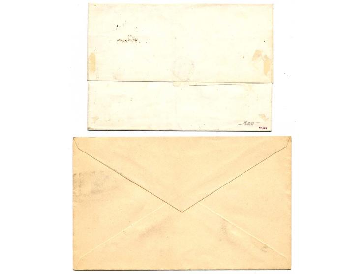 1860/1909, 6 Briefe, Karten und Ganzsachen (eine ungebraucht)