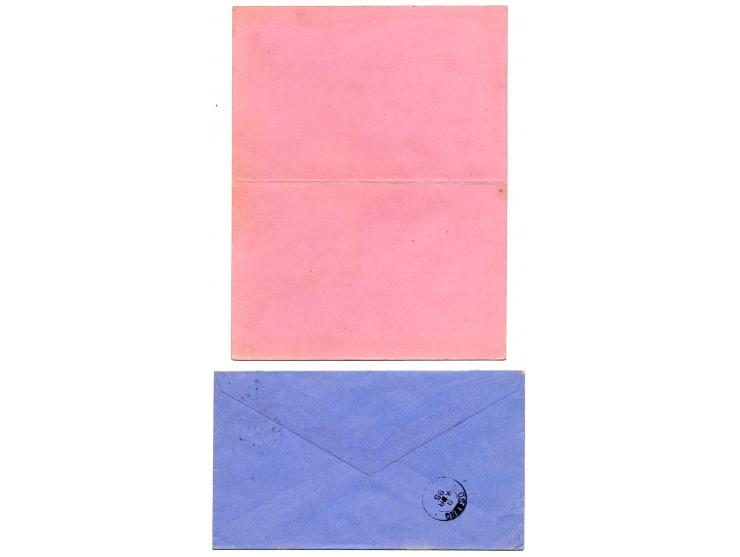 1860/1909, 6 Briefe, Karten und Ganzsachen (eine ungebraucht)
