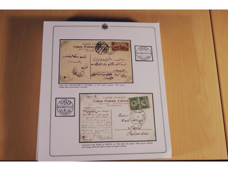 PALÄSTINA: 1873/1917 (ca.), aufgezogene Sammlung von rd. 250 Briefen, Briefkarten, Karten, Ganzsachen und Ansichtskarten, dab