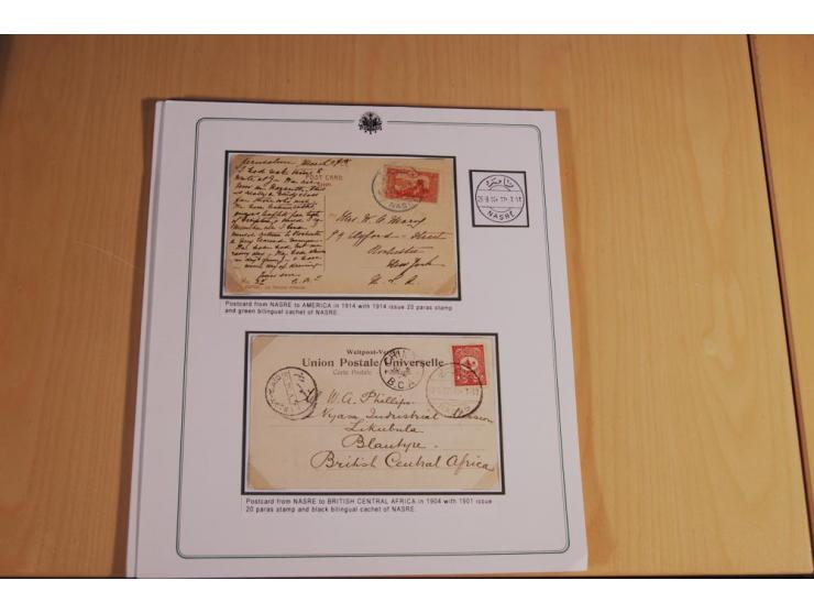 PALÄSTINA: 1873/1917 (ca.), aufgezogene Sammlung von rd. 250 Briefen, Briefkarten, Karten, Ganzsachen und Ansichtskarten, dab
