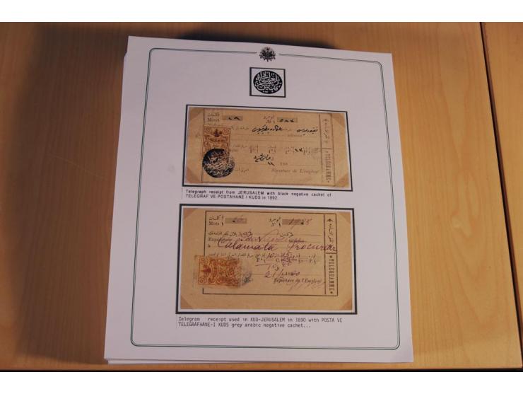 PALÄSTINA: 1873/1917 (ca.), aufgezogene Sammlung von rd. 250 Briefen, Briefkarten, Karten, Ganzsachen und Ansichtskarten, dab