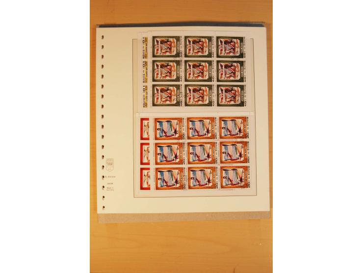 1884/1984, meist gestempelte Zusammenstellung Südkorea bis 1970 sowie gestempelte Blocks und Kleinbogen Nordkorea aus ca. 198