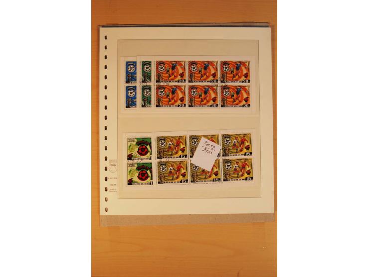 1884/1984, meist gestempelte Zusammenstellung Südkorea bis 1970 sowie gestempelte Blocks und Kleinbogen Nordkorea aus ca. 198