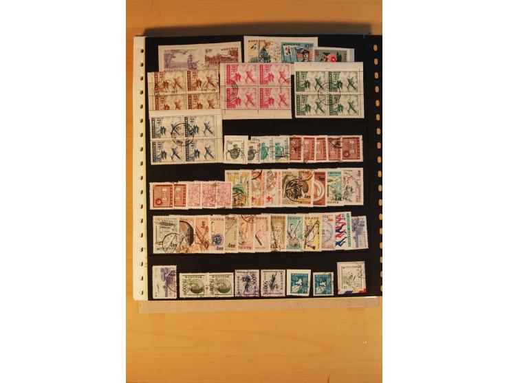 1884/1984, meist gestempelte Zusammenstellung Südkorea bis 1970 sowie gestempelte Blocks und Kleinbogen Nordkorea aus ca. 198